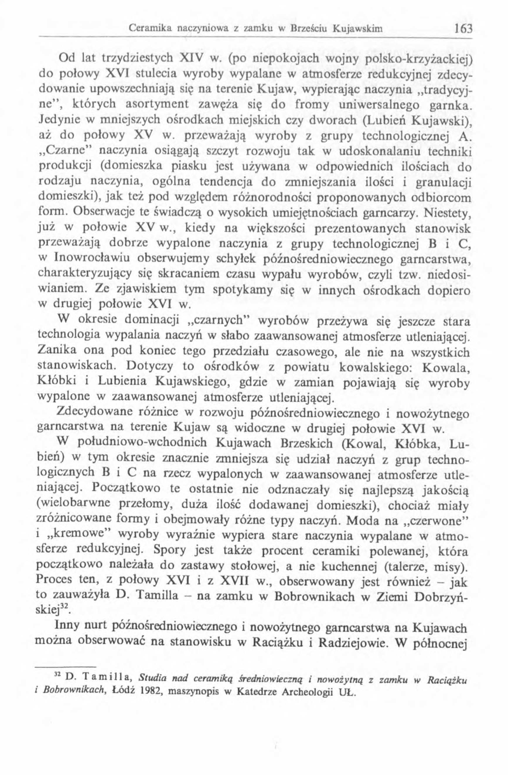 Od lat trzydziestych XIV w.