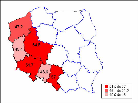 PKB per capita (PPS) UE25=100 w 2004r.