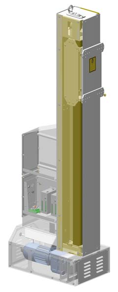 5 4 3 6 7 1 2 Manipulator ZA07 - przekrój pionowy Schemat