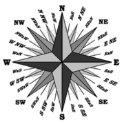 ośmiu półwiatrów i szesnastu ćwierćwiatrów. Warto wspomnieć, Ŝe najładniej róŝę kompasową rysowali Włosi ze szkół kartograficznych w Genui i w Wenecji. Byli oni najlepszymi twórcami map.