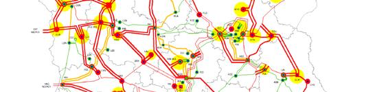 LEGENDA ISTNIEJ CE LINIE 220 kv ISTNIEJ CE LINIE 400 kv ISTNIEJ CA LINIA 750 kv PROJEKTOWANE LINIE 220 kv