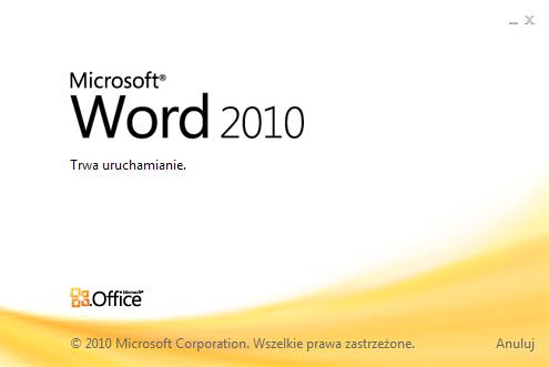 albo podwójne kliknięcie myszki na ikonę dowolnego dokumentu albo podwójne kliknięcie myszki na ikonę WORD Slajd 1 Slajd 2 Uruchomienie edytora Word dla