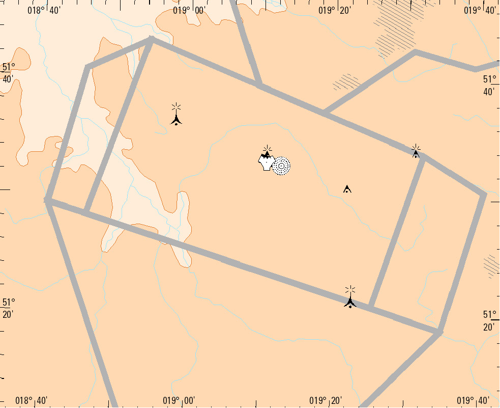 VISUAL OPERATION CHART FIS WARSZAWA LASK (EPLK) AD ELEV 195 LASK APPROACH LASK TOWER 119.450 124.425 133.