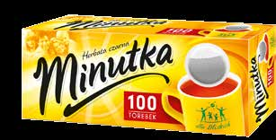 HERBATY Minutka ex. 100 5 140 g 2 39 * * Cena przy zakupie min. 10 1 54 1 54 1 54 1 54 Minutka ex.