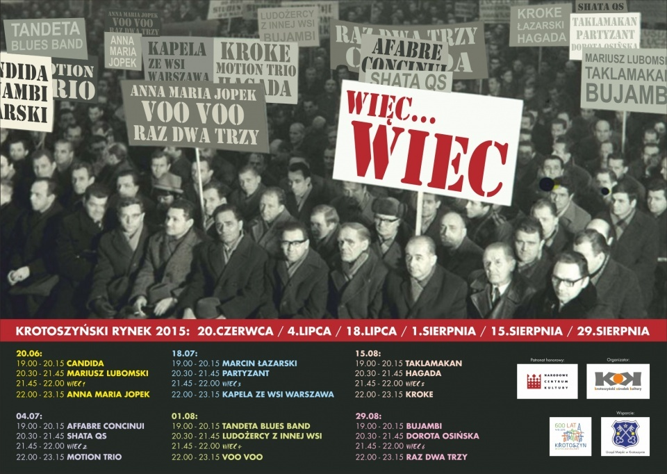 Na kolejnym wiecu towarzyszyć nam będzie aforyzm polskiego filozofa Henryka Elzenberga "Kultura jest próbą zmuszenia dziejów, żeby służyły wartości.