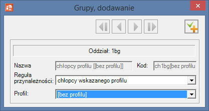 Jak w systemie UONET opisać oddział, do którego uczęszcza uczeń objęty nauczaniem indywidualnym?3/9 5. Zamknij formularz Grupy, dodawanie. 6.