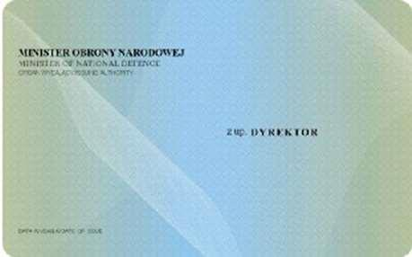 WZÓR NR 38 LEGITYMACJA WETERANA POSZKODOWANEGO do 21 WZÓR LEGITYMACJI WETERANA POSZKODOWANEGO Legitymacja pozioma, o wymiarach 54 mm x 86 mm, o krawędziach zaokrąglonych, koloru jasnoniebieskiego