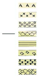 po szablastych kryszta³ach gipsu; E anhydryt o laminacji zaburzonej; F anhydryt gruze³kowo-laminowany o laminacji trzewiowcowej Facies and depositional environments of sulphate deposits in a