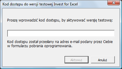 KROK 3 Otwórz program Invest for Excel 13) Otwórz program Invest for Excel: 1) Sposób pierwszy: Na pulpicie pojawi się skrót