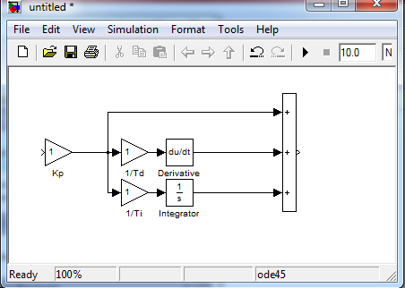 3.2 Model regulatora PID w Matlab Simulink Gotowy model ciągłego regulatora PID znajduje się w bloku Simulink Extras/Additional Linear/PID Controller.