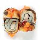 krabowym Vulcano Salmon Roll 4x grillowany roll z łososiem, paluszkiem