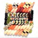 uramaki Set premium 6x maki z tuńczykiem i porem, 6x nigiri: