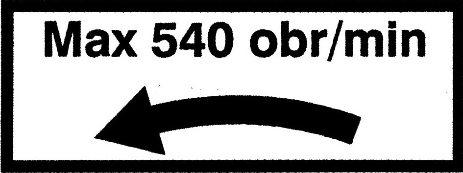 Znak informujący operatora o zachowaniu bezpiecznej odległości (50 m) podczas pracy od znajdujących się osób postronnych (umieszczony na