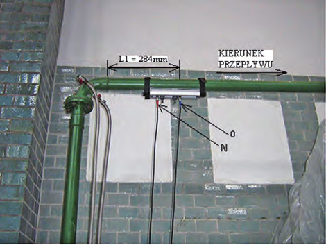 View of the operator s monitor in the control room of the condensers layout with the value of the water stream flowing through the condensers rowy proporcjonalny do strumienia masy jest przekazywany