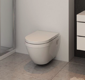 Ceramika Bold Komplet wc Miska wc wisząca 520 355 mm,