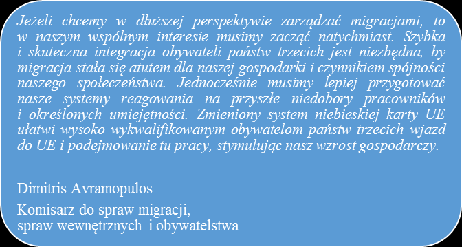 Celem przyświecającym wprowadzeniu nowego planu działania było zwiększenia wkładu uchodźców w życie gospodarcze i społeczne w UE.