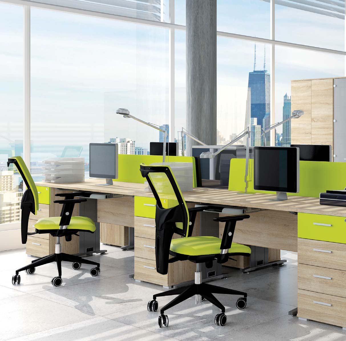 88 OPTIMAL BIURO, GABINET Meble biurowe Optimal doskonale nadają się do wyposażenia klasycznych pomieszczeń biurowych, jak i biur typu open space czy też sal konferencyjnych.