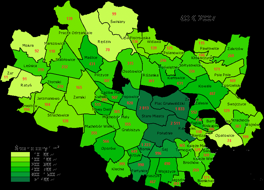 Należy jednak zwrócić uwagę, na inne zjawisko, którego nie można pominąć w rozważaniach o sprzedaży gruntów niezabudowanych. Miasto zmienia swoje oblicze.