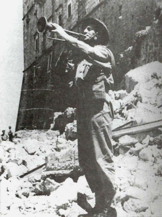 Nazajutrz, 18 maja 1944 roku, patrol 12 Pułku Ułanów zatknął w ruinach