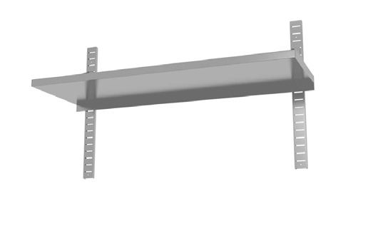 MELE DO SMODZIELNEGO MONTŻU 600 C półka przestawna zawiesia w komplecie prosty na ścianie Półka wisząca przestawna pojedyncza Głębokość