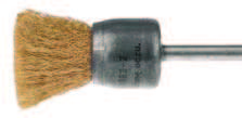 SZCZOKI PĘDZELKOWE Z RZPIENIEM - Ø 6 mm D10.20 D08.20 D10.m20 D05.m20 D05.20 Ø K L Max. obr./min stalowych kwasoodpornych mosiężnych D05 10 25 10 50 20000 D05.20 D05.k20 D05.