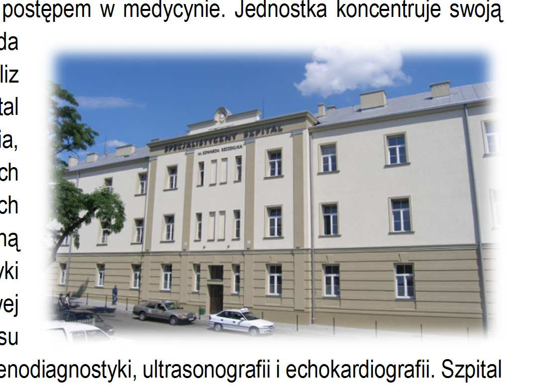 7.14. Specjalistyczny Szpital im. E. Szczeklika w Tarnowie I.