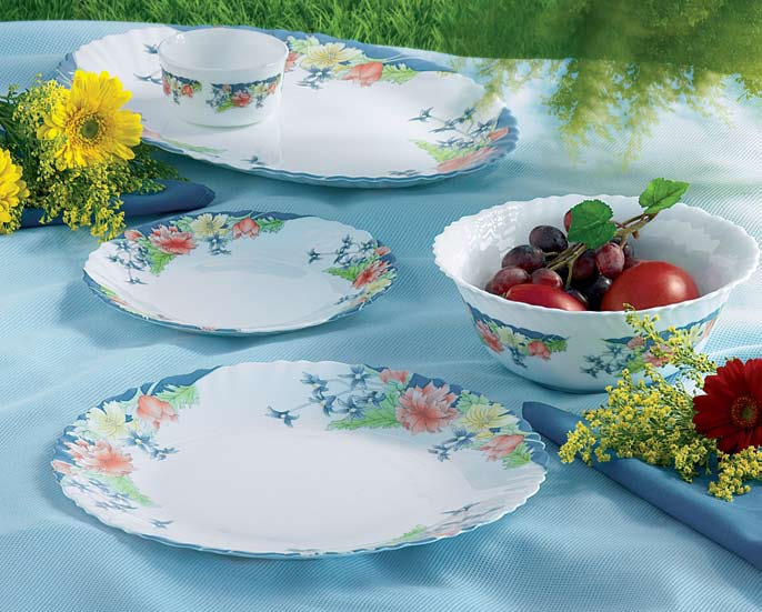 Linie szklane Florine 29Sztuka Sto u 42 00568 TALERZ PŁASKI 25CM 0026102 225820 00570