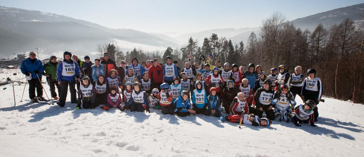 15.02.2015 VIII Zawody Narciarskie ŚlOIIB w kategorii slalom gigant w Międzybrodziu Żywieckim.