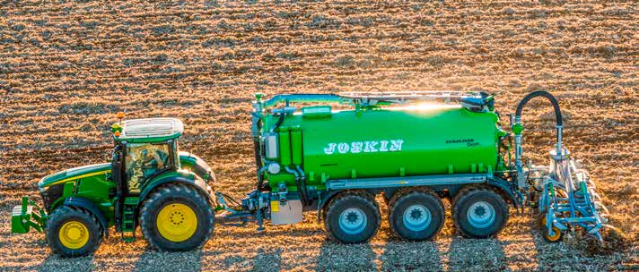 Części składowe systemu: We współpracy z firmą John Deere, JOSKIN proponuje technologię do analizy składu gnojowicy w czasie rzeczywistym (NPK).
