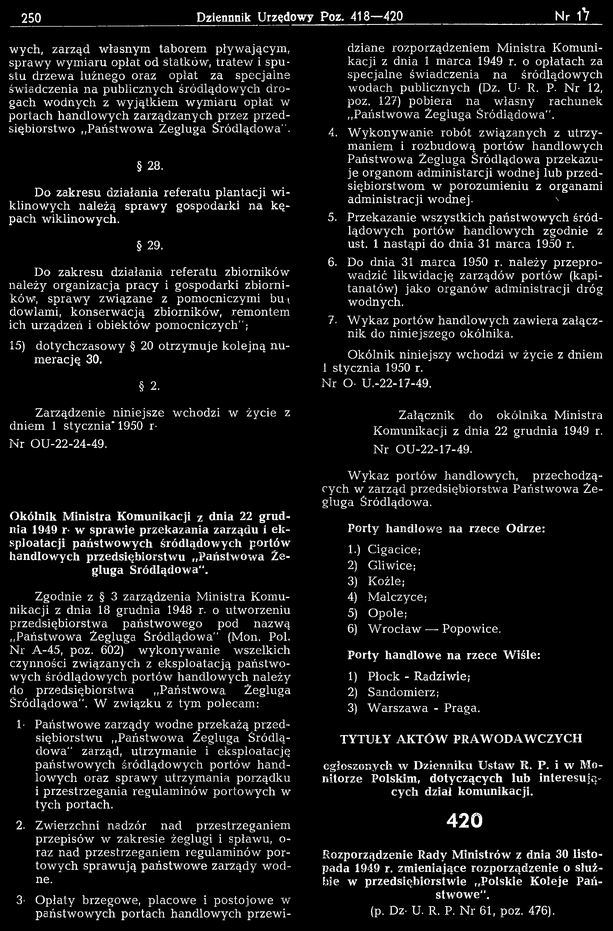 Do zakresu działania referatu zbiorników należy organizacja p rac y i gospodarki zbiorników, spraw y związane z pomocniczymi bu-t dowlami, konserw acją zbiorników, rem ontem ich urządzeń i obiektów