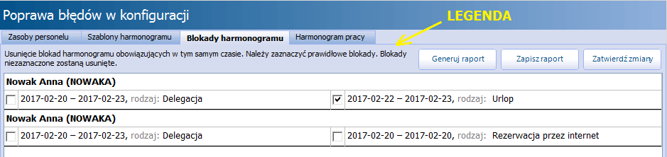 Sprawdzenie konfiguracji Terminarza przed aktualizacją 6.