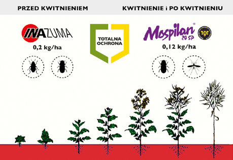 6 7 System Totalna Ochrona W celu kompleksowej ochrony rzepaku firma Sumi Agro stworzyła dwuetapowy program ochrony insektycydowej rzepaku Totalna Ochrona.