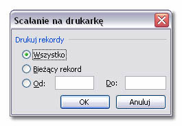 Wybierając łącze Edytuj poszczególne listy otwierasz bardzo podobne okienko scalania rekordów (wierszy) z nowym dokumentem, (czyli łączenia dokumentu głównego z listą adresatów).