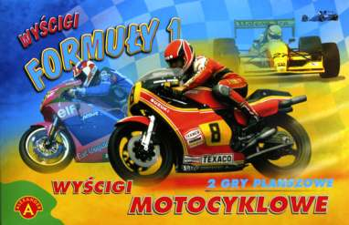 Gra Wyścigi - formuły 1 wyścigi - motocyklowy ALEX2386-10,95 "Wyścigi motocyklowe" i "Wyścigi formuła 1" to dwie ekscytujące gry planszowe.