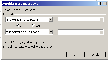 Blokowanie wierszy i kolumn arkusza a) blokada pionowa Podczas przewijania arkusza np.