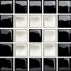 NEW 14,8 14,8 OD660-116 GLASS white-black