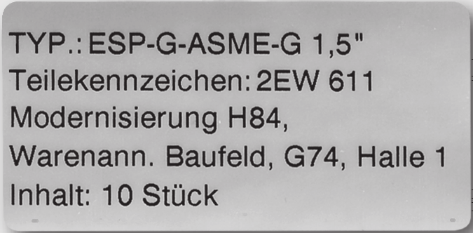 .. / 020 EPA-18 / B / 32 ISO32 130 42,4 x 2,0 NCS-8xP, TFP-8... / 020 EPA-18 / B / 40 ISO40 130 48,3 x 2,0 NCS-8xP, TFP-8... / 020 EPA-18 / B / 50 ISO50 180 60,3 x 2,0 NCS-8xP, TFP-8.