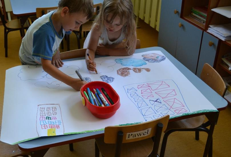 Wspólne działania sprawiły dzieciom wiele radości, a