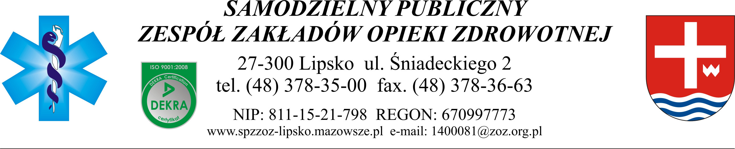 Znak Sprawy: ZP/09/2014 Lipsko dnia 24.07.2014 r. Adres strony internetowej, na której Zamawiający udostępnia Specyfikację Istotnych Warunków Zamówienia: www.spzzoz-lipsko.mazowsze.