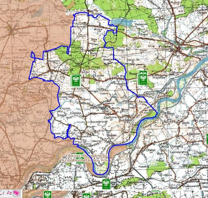 Mapa 5 Obszary chronione na terenie Gminy Łubnice Źródło: http://geoserwis.gdos.gov.