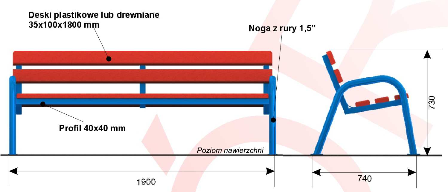 Kosz na śmieci na nodze 1