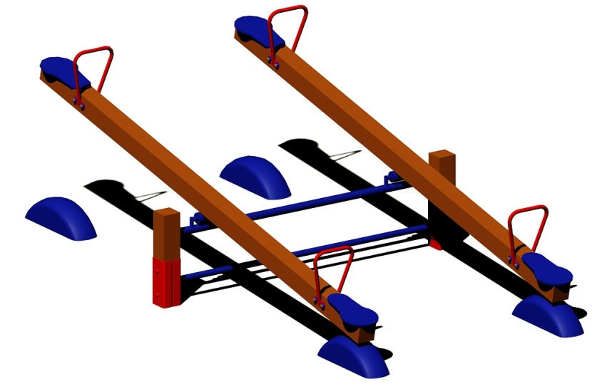 KARTA TECHNICZNA (standard ) HUŚTAWKA WAŻKA DREWNIANA PODWÓJNA DANE TECHNICZNE: wymiary urządzenia 300 x 180 cm strefa bezpieczeństwa 600 x 430 cm głębokość posadowienia min - 60 cm wysokość upadku