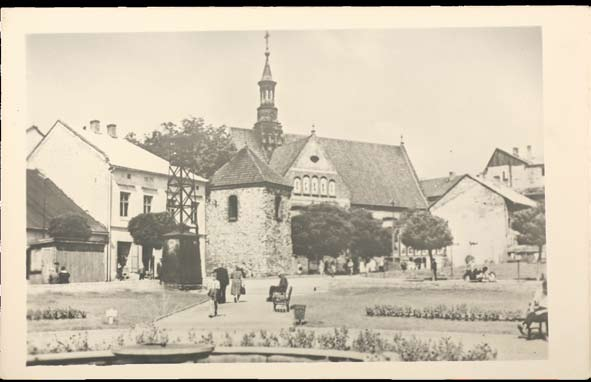 Mikołaja (błędny druk odbicie lustrzane). Wyd. RUCH, fot. H. Hermanowicz, 1958 r. Market Square St.