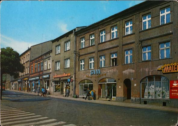 Ryc. 38 Kamienice przy północnej pierzei Rynku. Wyd. Biuro Wydawniczo Propagandowe, fot. K. Jabłoński, 1973 r.