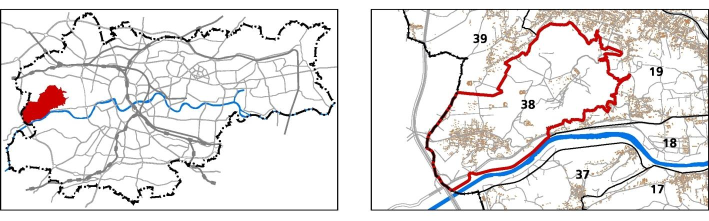 38. BIELANY-LAS WOLSKI JEDNOSTKA: 38 POWIERZCHNIA: NAZWA: 732.