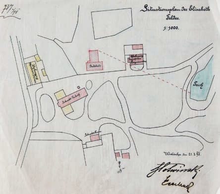 dzieje szybu DANIŁOWICZA 21 Fot. 10. Plan budynku szybowego z 1895 r., K. Słotwiński, 1989 r. W 1898 r.