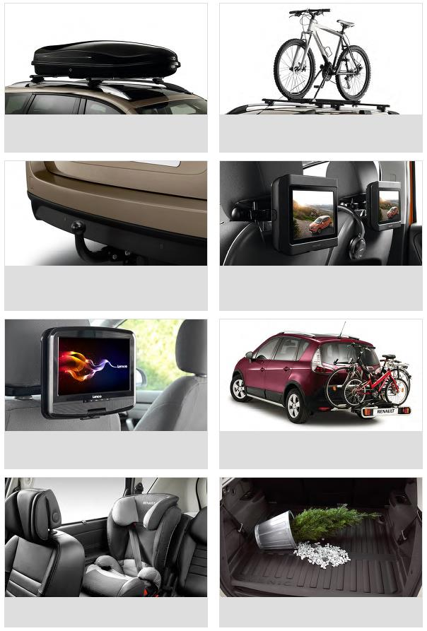 PAKIET HOLIDAY 1 Kufer Renault 480L, poprzeczki dachowe montowane na relingach CENA: 1940 ZŁ ( W TYM RABAT 20%) PAKIET HOLIDAY 2 2 uchwyty na rower, poprzeczki dachowe montowane na relingach CENA: