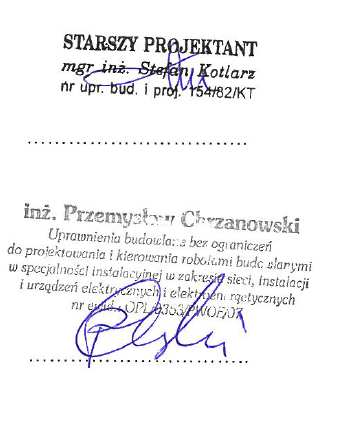 3 3. OŚWIADCZENIE PROJEKTANTA My niżej podpisani projektanci zgodnie z art. 20 ust 4 ustawy z dnia 7 lipca 1994 r. Prawo budowlane (tekst jednolity Dz. U. Nr. 243 z 2010r.