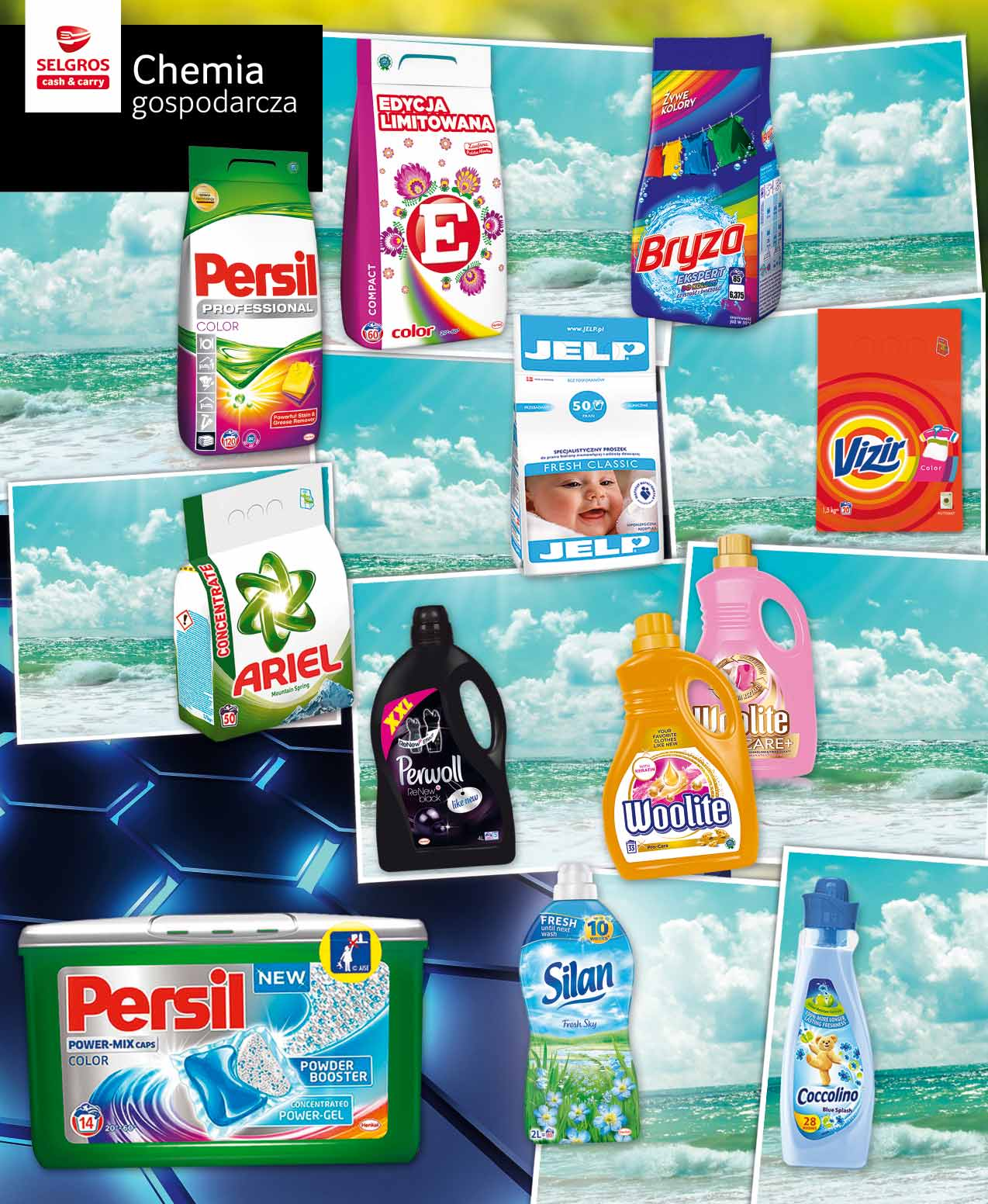 18 PERSIL PROSZEK 120 PRAŃ, 8,4 KG dwa rodzaje po 51202919 53 99 z VAT 66.41 ARIEL PROSZEK 50 PRAŃ, 3,75 KG dwa rodzaje po 62473160 22 99 z VAT 28.28 13 39 z VAT 16.