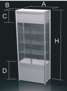 Półka trójkątna szklana 100 100 x x x 9 125 126 Regał systemowy z 3 półkami biały 100 50 250 x x 31 Regał systemowy z 3 półkami biały 50